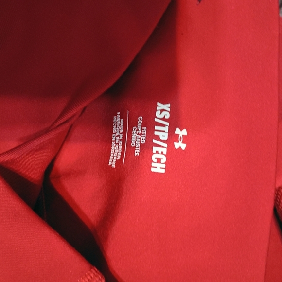 Under Armour - Red "The Rock" Leggings- Size XS - Picture 6 of 6